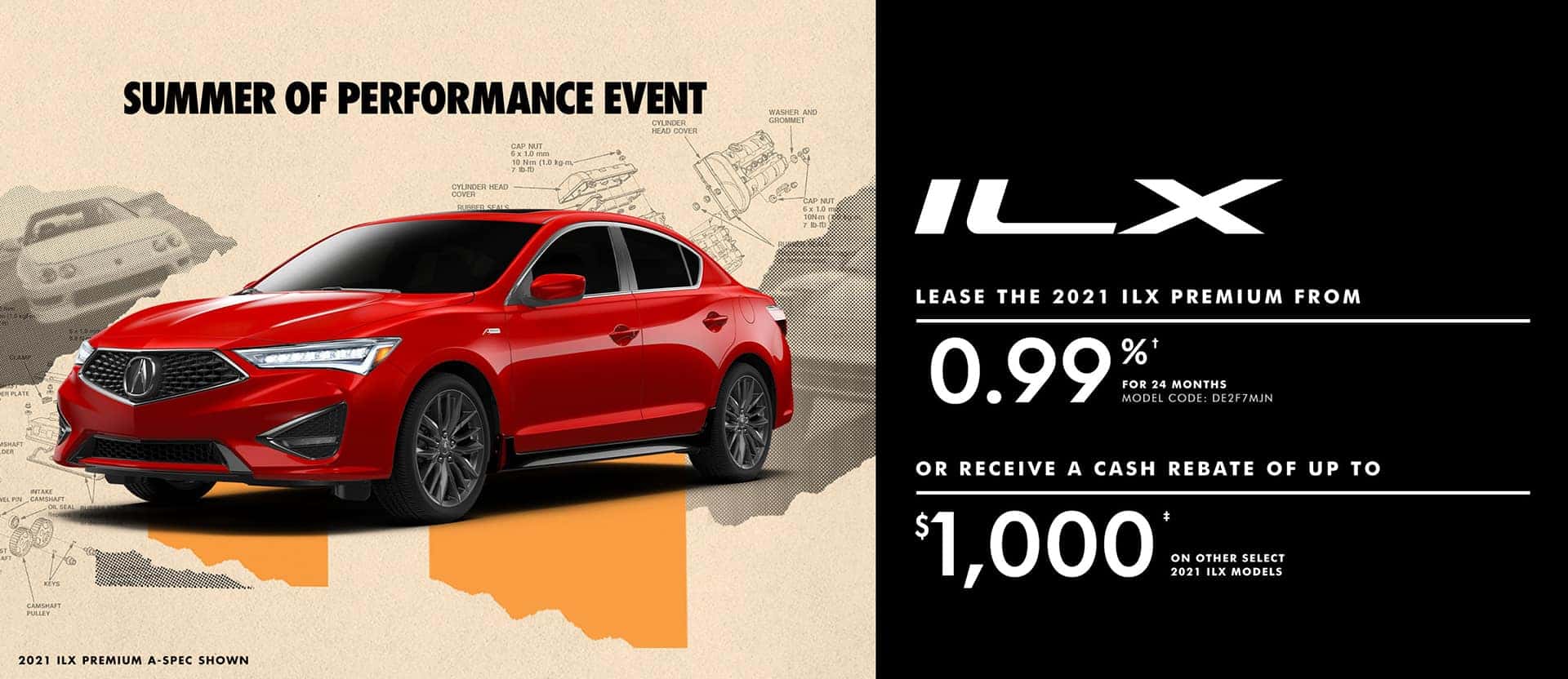 Acura ILX July offer desktop banner
