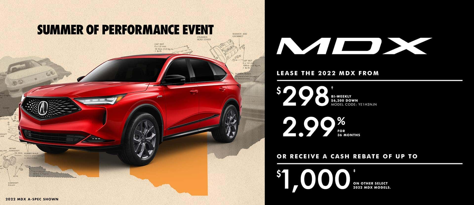 Acura MDX July offer desktop banner