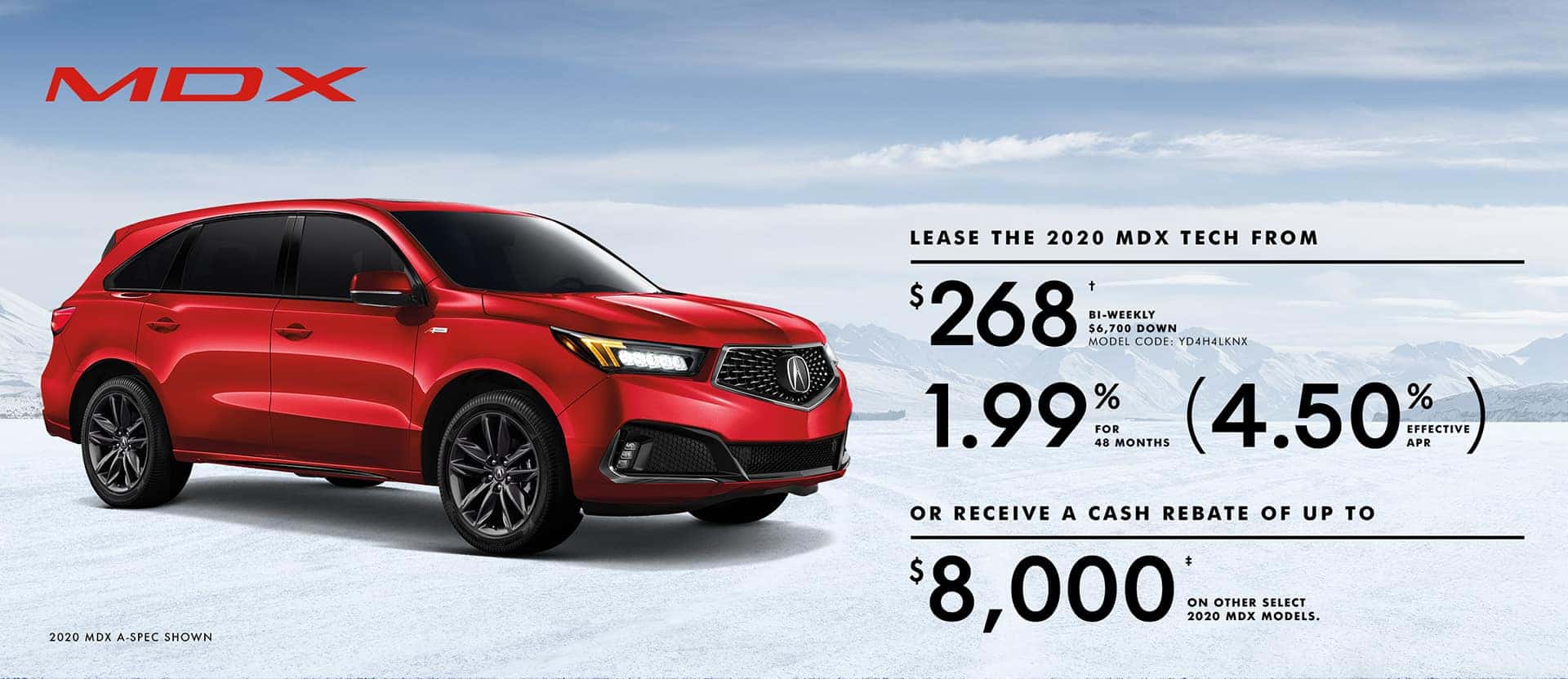 MDX Jan offer desktop banner