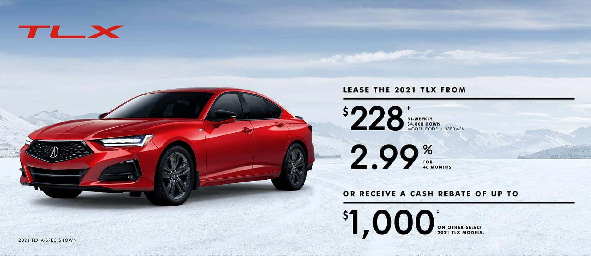 TLX Jan offer desktop banner