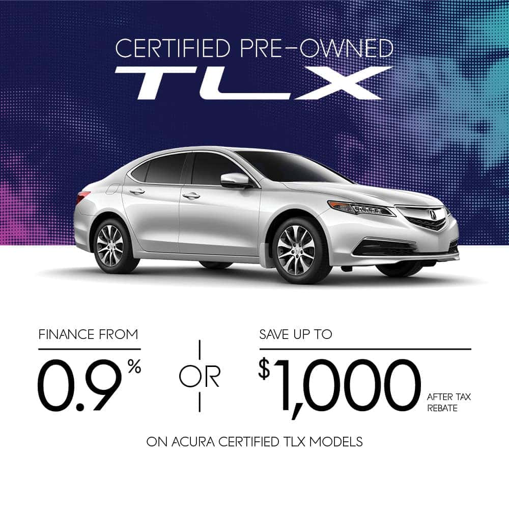 Acura Certified Pre-owned TLX promo mobile banner