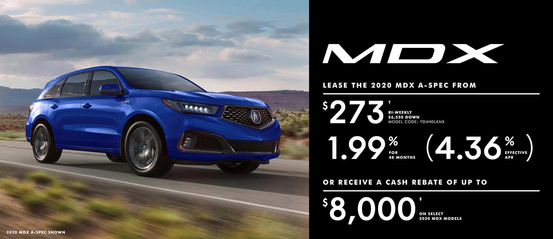 October MDX offer desktop banner