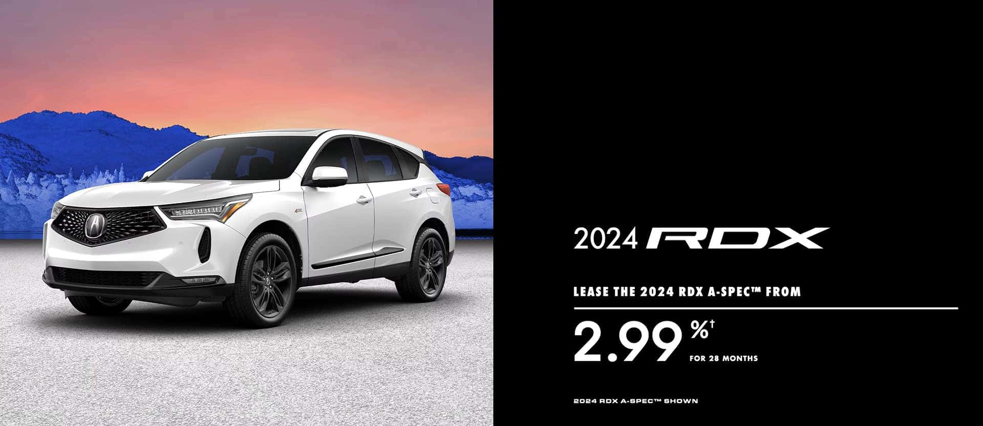 RDX Banner. Rates from 2.99%