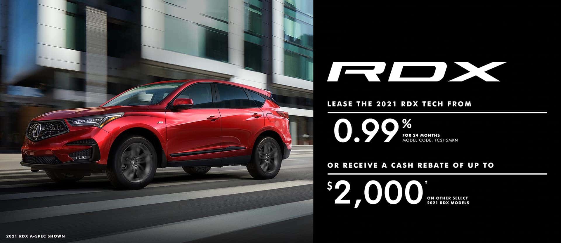 Acura RDX May offer desktop banner