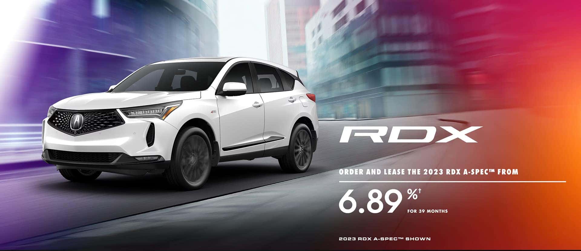 RDX Offer. 6.89% for 39 months. Offer ends March 31, 2023.