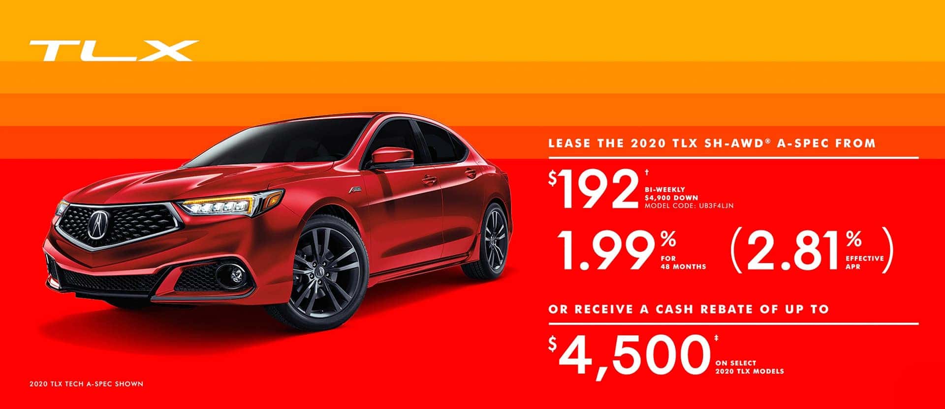 TLX August Offer desktop banner