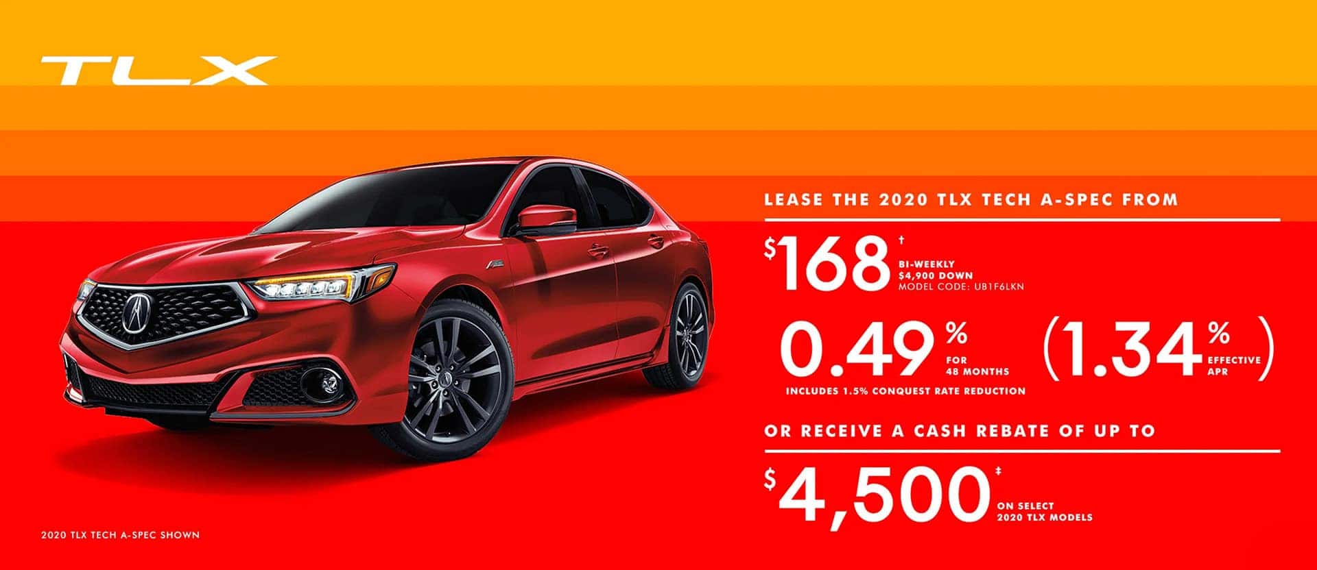 TLX july promo desktop banner