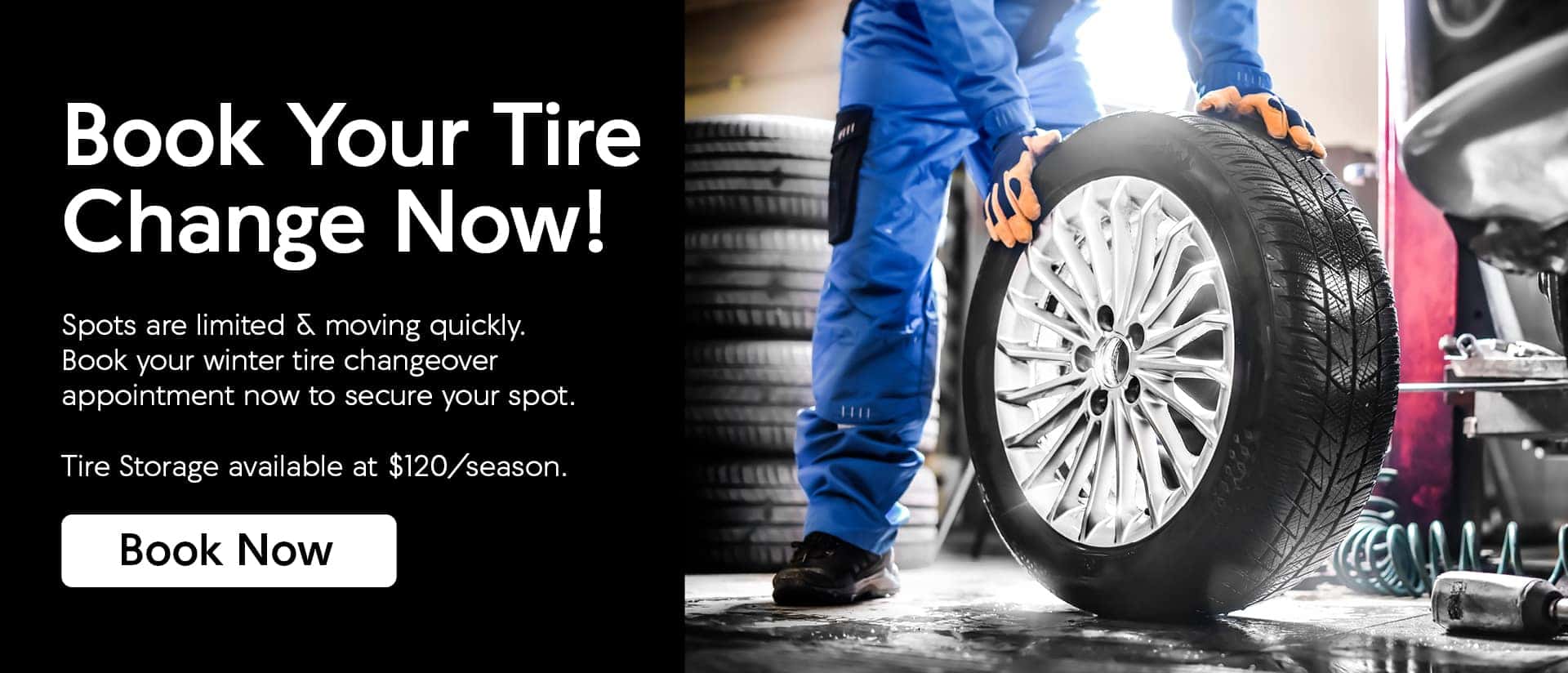 Book your winter tire changeover now.