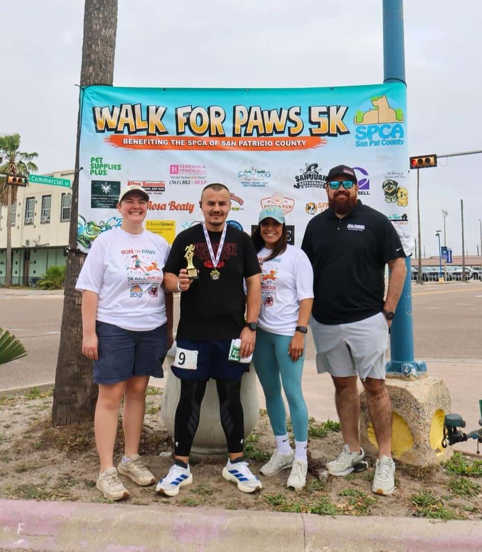 Allen Samuels employees at the Walk for Paws 5K benefiting the San Patricio County SPCA
