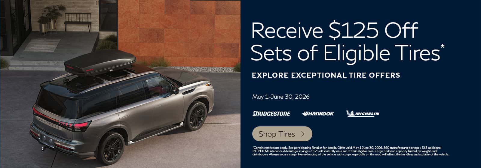 SD INFINITI Tire Offer