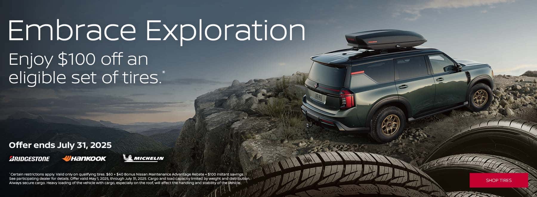 Save $100 on a Set of Eligible Tires