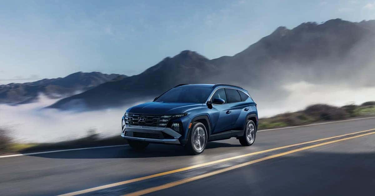 2026 Hyundai Tucson driving on the highway