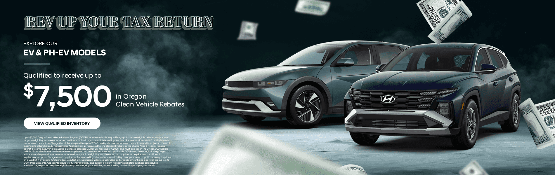 $7,500 off for qualified EV and PHEV