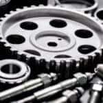 A close-up of vehicle parts