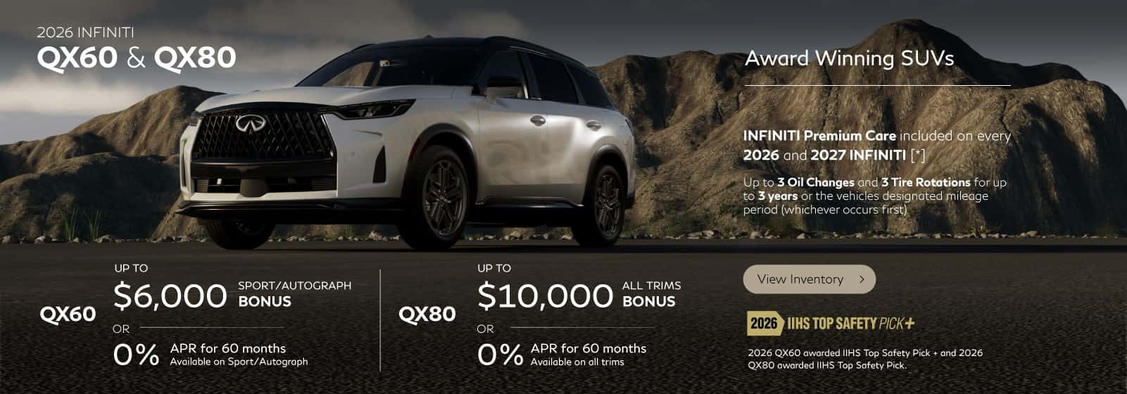SD 2026 QX60 and QX80 June