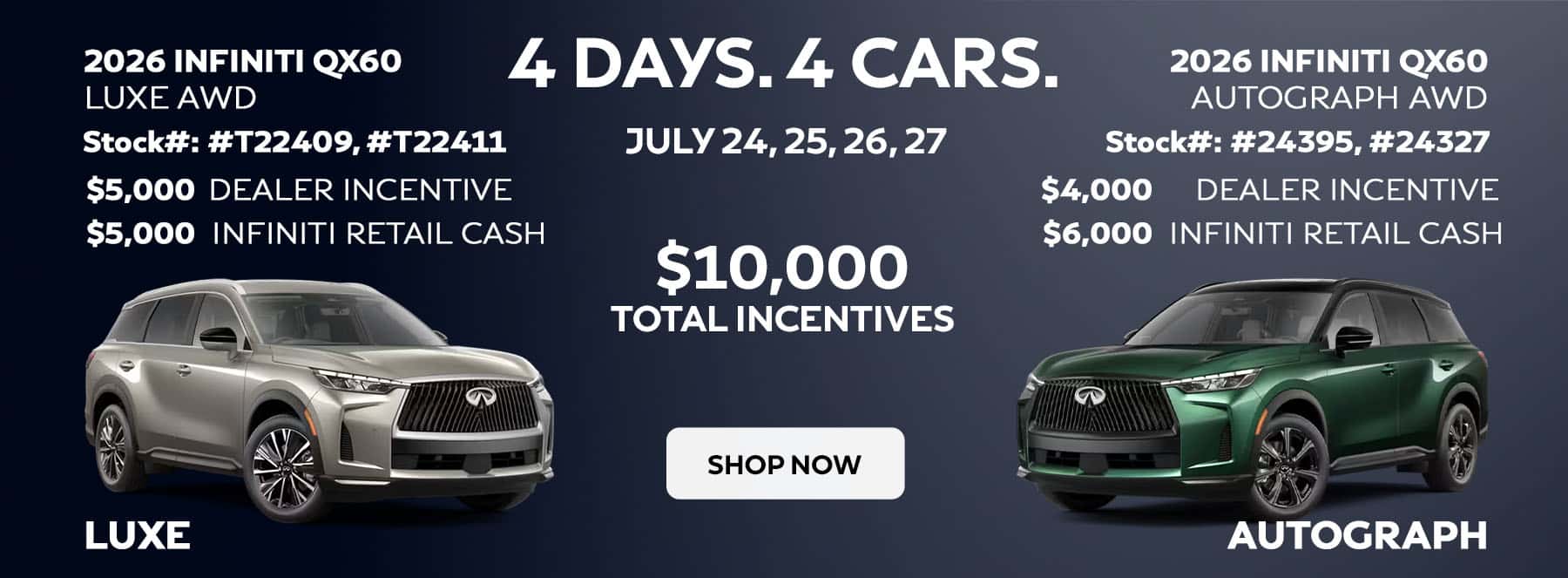 Banner_INF_26QX60_4Days4Cars_July26_1800x663