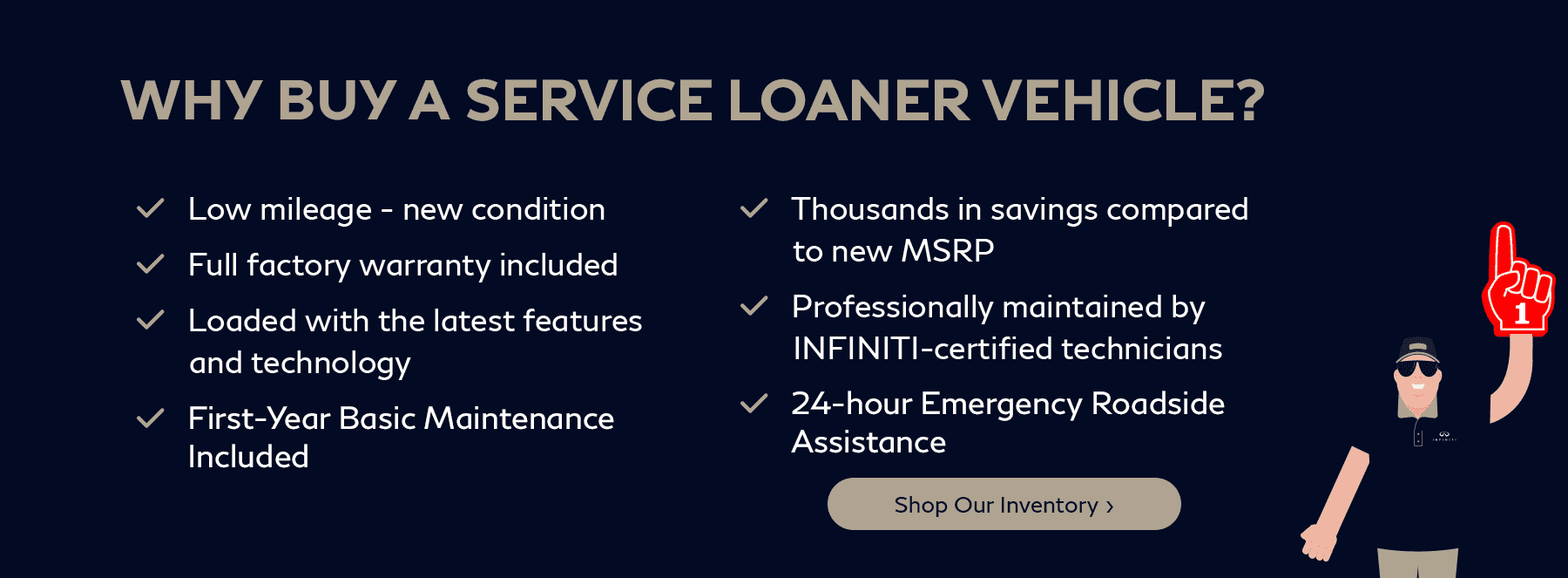 Beaverton INFINITI Service Loaner Program