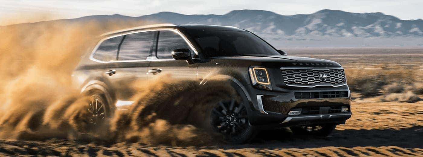2020 Kia Telluride riding in sand
