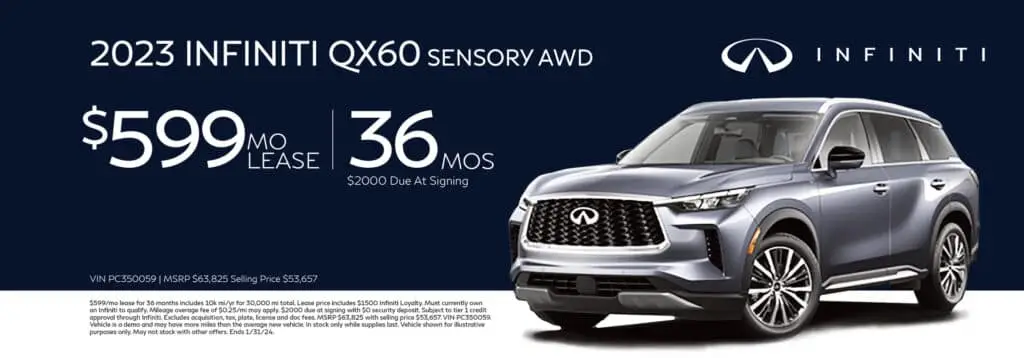 New INFINITI Specials near Me | INFINITI near Franklin Park, PA