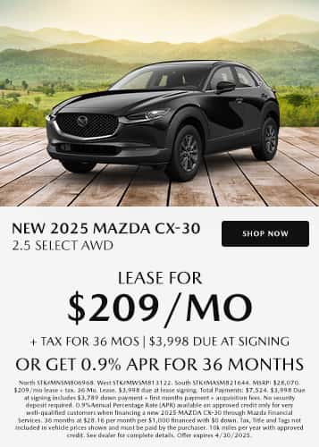New 2025 Mazda CX-30 2.5 Select AWD