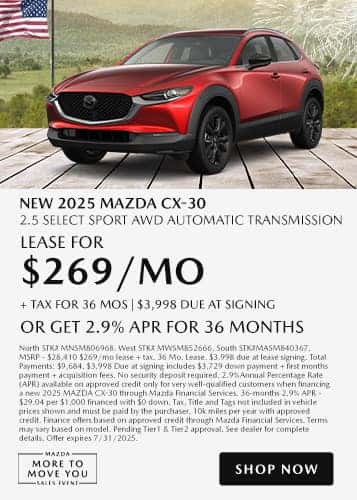 New 2025 Mazda CX-30 2.5 Select Sport AWD Automatic Transmission