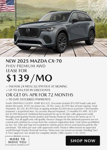 New 2025 Mazda CX-70 PHEV Premium AWD