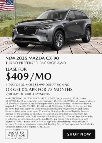 New 2025 Mazda CX-90 Turbo Preferred Package AWD