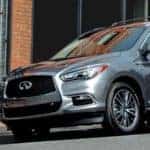 2020 INFINITI QX60 parked on the street in town