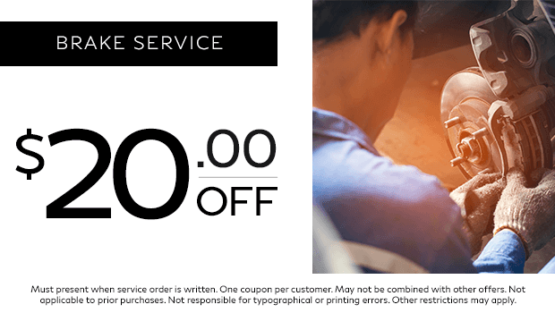 $20 off coupon for INFINITI brake service near me in Corpus Christi, TX at Ed Hicks INFINITI