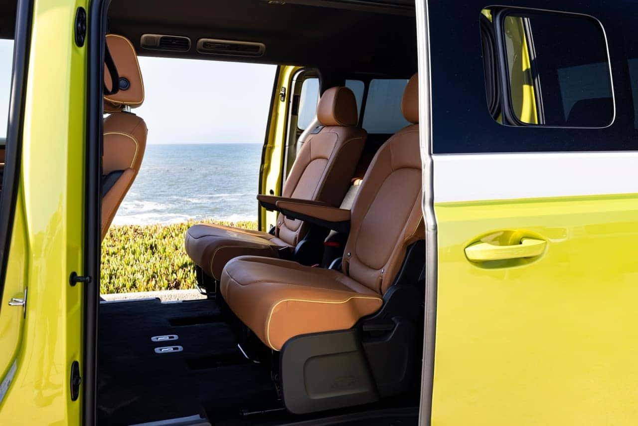 2025 Volkswagen ID Buzz second row captains chairs in copper color.jpeg