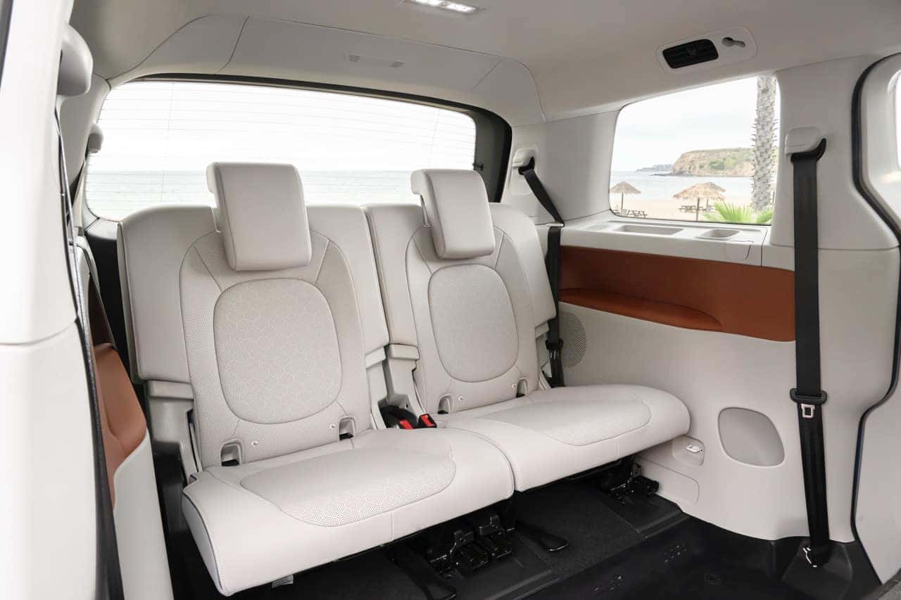 2025 Volkswagen ID Buzz third row bench seat in Dune color