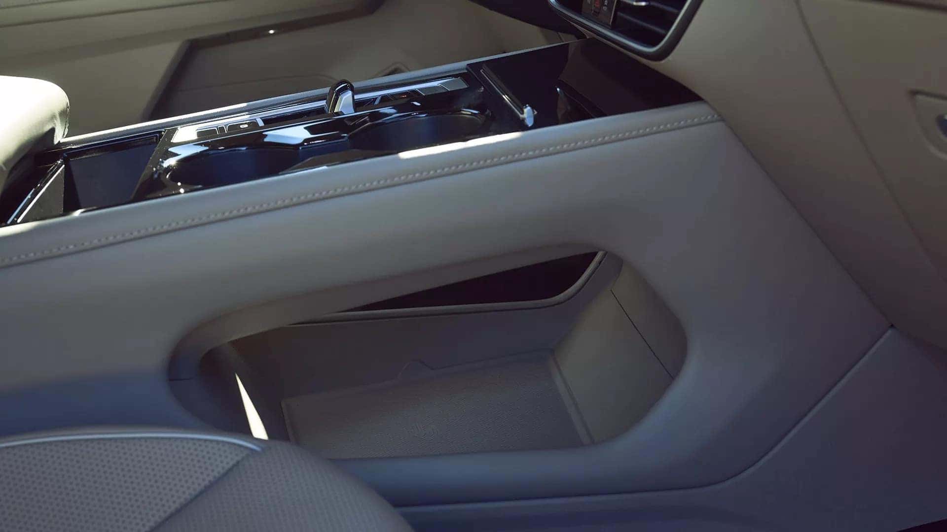 2026 Volkswagen Atlas cargo space features include a center console pass through pocket
