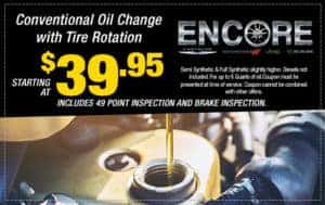 $39.95 oil change