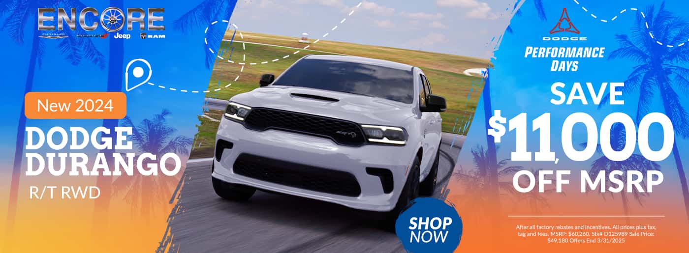 2024 Dodge Durango R/T RWD Stk# D125989 $11,000 Off MSRP
