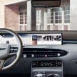 Interior tech view of the infotainment system in the GV70