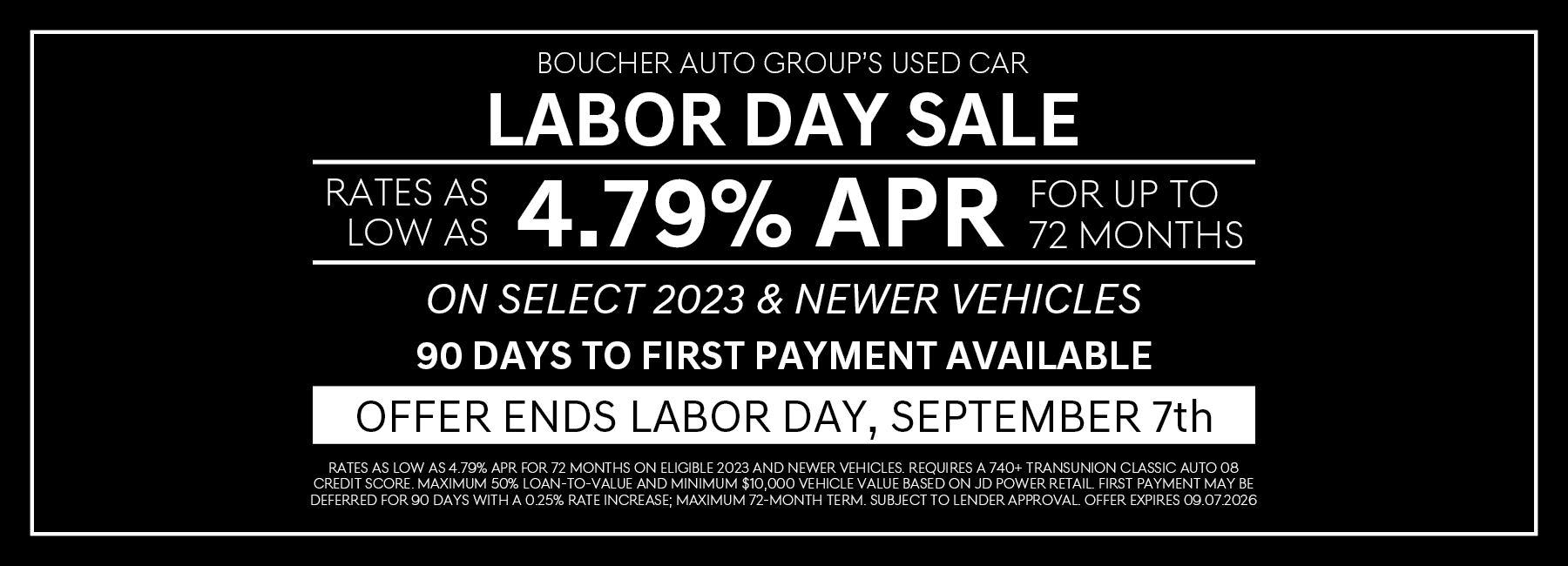 Labor Day Sale