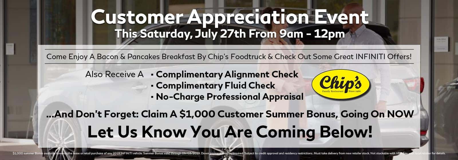 Customer Appreciation Harte INFINITI