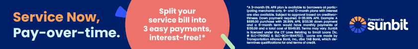 Sunbit payment program for service