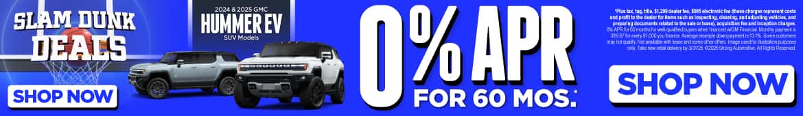 2024 & 2025 GMC Hummer EV SUV Models 0% APR for 60 Months*