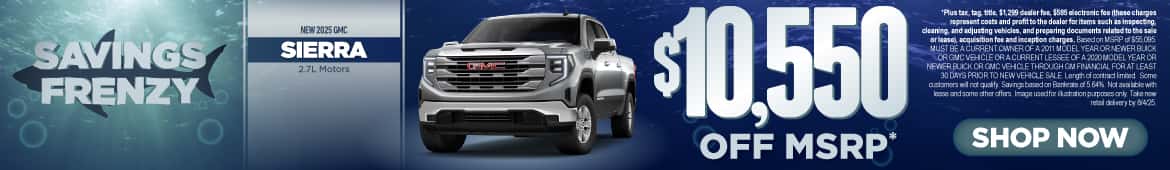 2025 GMC Sierra - $10,550 off MSRP - Shop Now