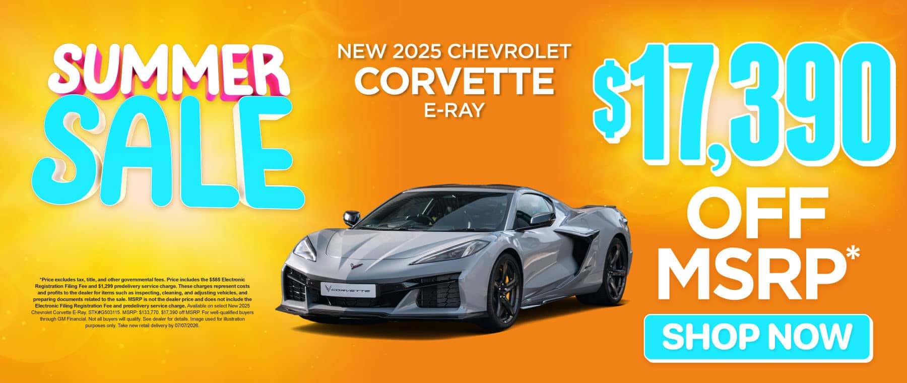 New 2025 Chevrolet Corvette E-Ray $17,390 OFF MSRP*