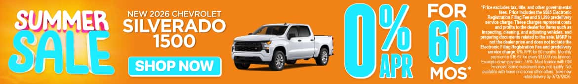 New 2026 Chevrolet Silverado 1500 