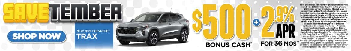 New 2026 Chevrolet Trax 