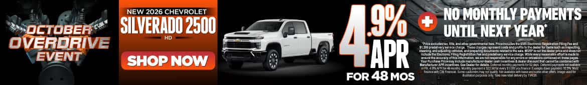 New 2026 Chevrolet Silverado 2500 HD 