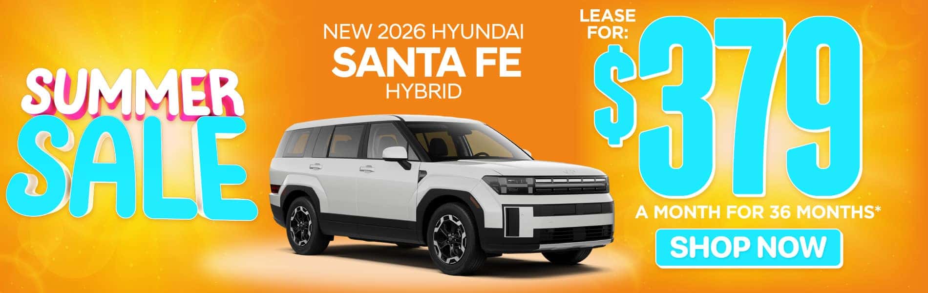 New 2026 Hyundai Santa Fe Hybrid $379 a month for 36 months*