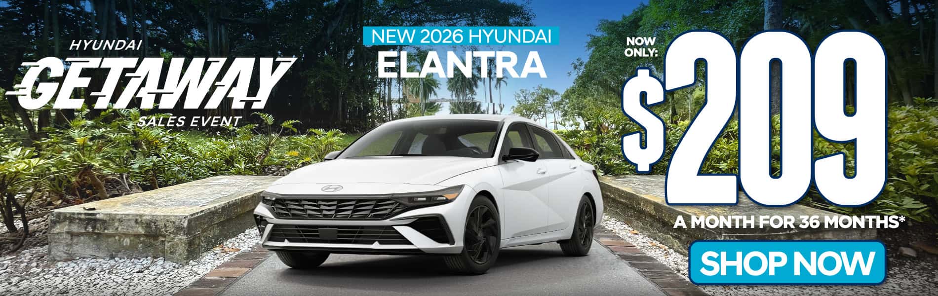 New 2026 Hyundai Elantra $209 a month for 36 months*