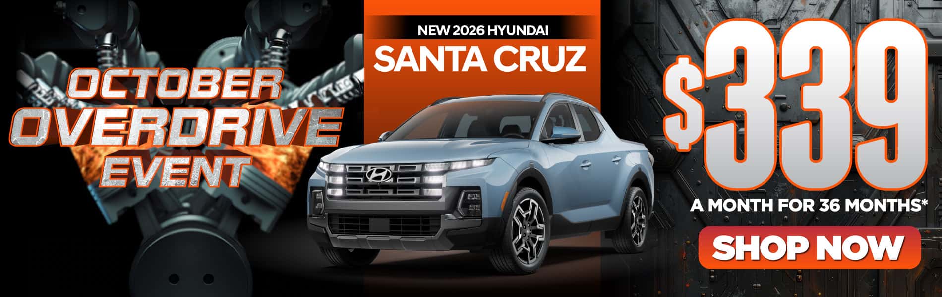 New 2026 Hyundai Santa Cruz $339 a month for 36 months*