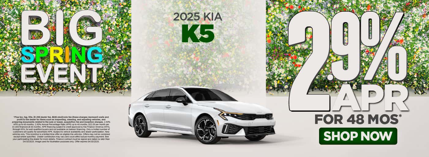 2025 Kia K5 2.90% APR for 48 Months*
