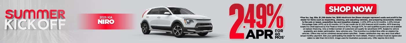 2025 Kia Niro 2.49% APR for 60 Months*
