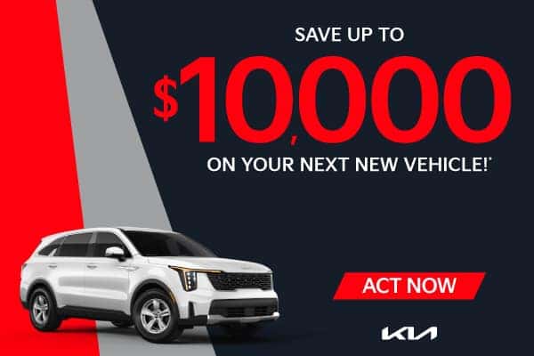 Save up to $10,000 on your next new vehicle!*